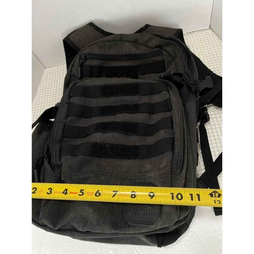 Samurai‎ Tactical Backpack Military Army Rucksack Travel Bag gray